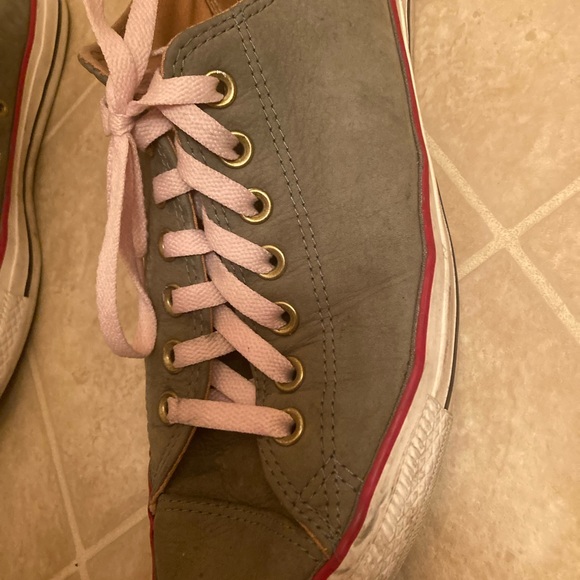 Converse green with red trim suede men’s 10 - Picture 2 of 3